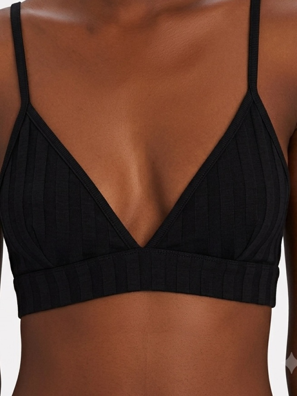 Johnathan Simkhai Black Rikki Bralette Size XS Rib Knit NWT - Picture 4 of 8